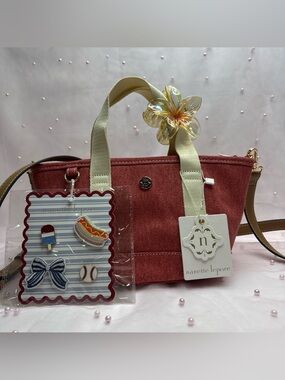 Nanette Lepore Rosina Satchel-Color: Nantucket Red- Soft Beige